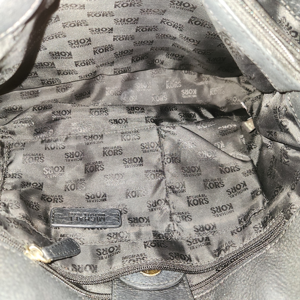 Michael Kors Leopard Print Satchel with Black Details - Picture 16 of 16